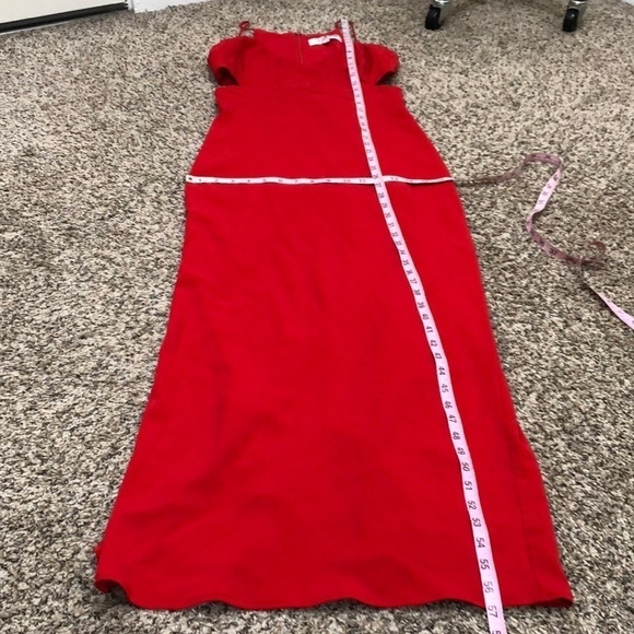 Badgley Mischka Odessa Crossover Cut Out Sides Dress Size 4 - Picture 11 of 11